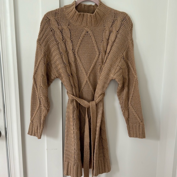 Anthropologie Amadi Leah Cable-Knit Sweater Dress Size S - Picture 7 of 13